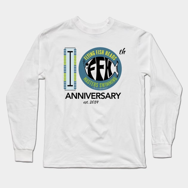 Lane Line 10th Anniversary Long Sleeve T-Shirt by Pittsburgh FFH Shop